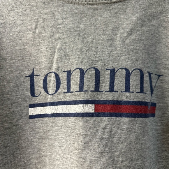 Vintage 90’s Tommy Hilfiger Tommy Jeans gray crewneck sweatshirt size large - Picture 3 of 6